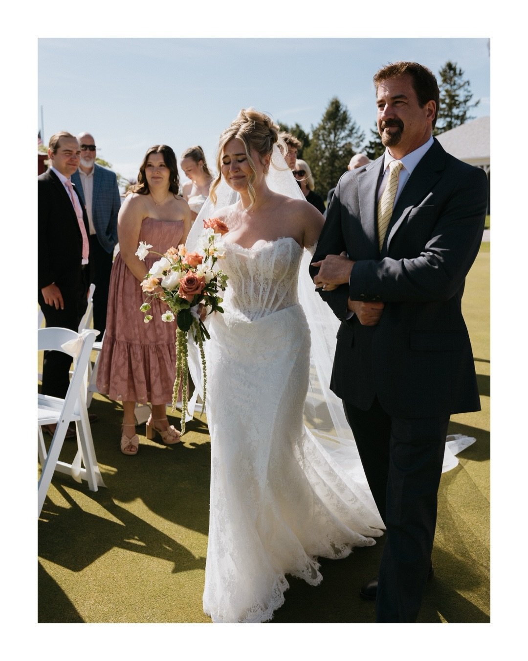Let me introduce you to Mr. &amp; Mrs. Craker ya&rsquo;ll!! 😍 We had the sunniest day for Ryley and Dawson&rsquo;s Northern Michigan intimate wedding and I could not be happier for these two! From private vows on the dock, to driving around in the f