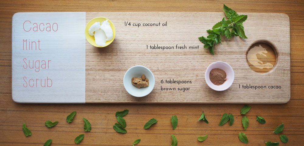 Cacao and Mint Sugar Scrub