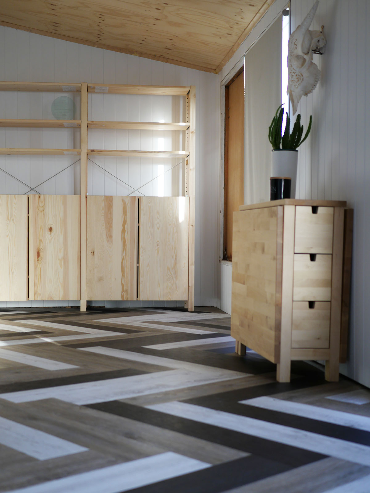 How to herringbone floor