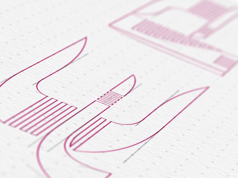 Type design detail.