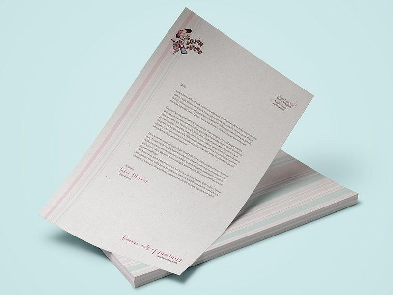 Dozen Flours stationery
