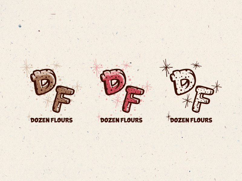Dozen Flours secondary logo - monogram.