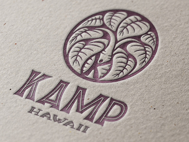 One color letterpress print.
