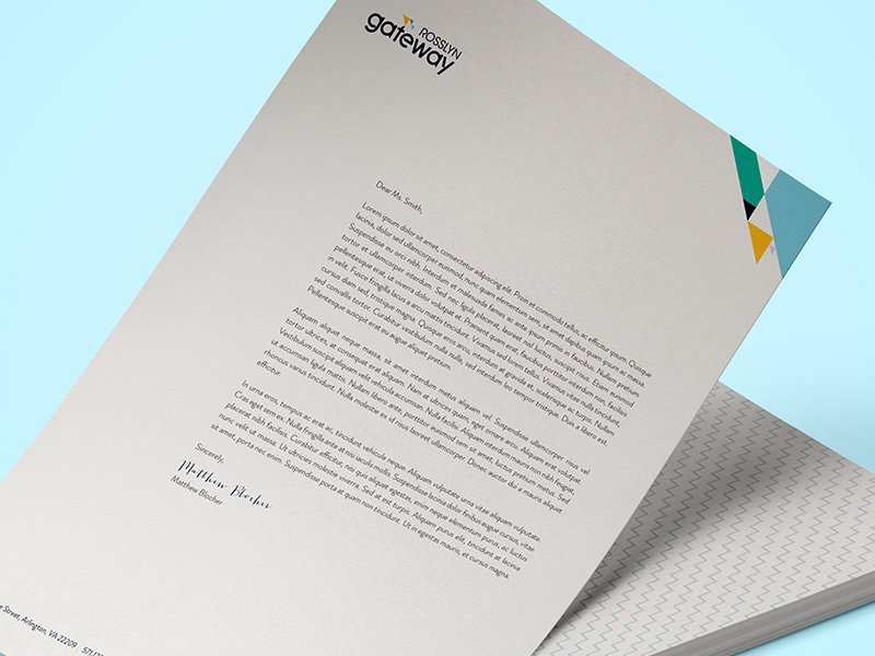 Letterhead detail.