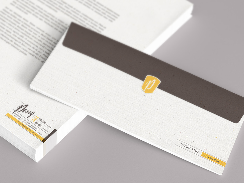 Stationery system detail.