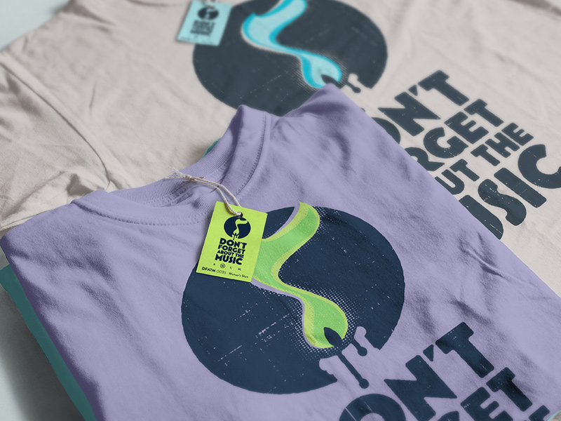 T-shirts, distressed, various colors.