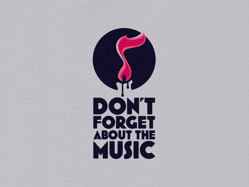 Don't Forget About the Music main logo, clean variant