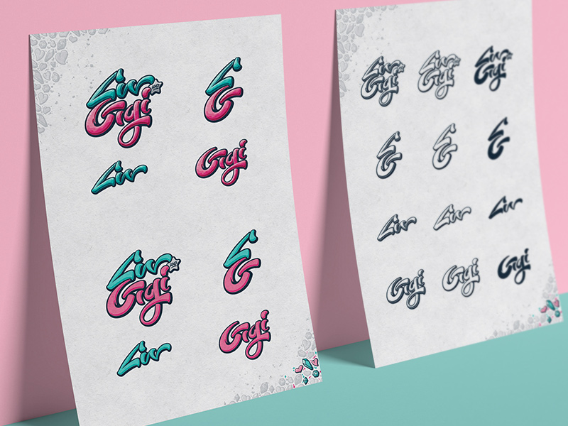 Logo color and black & white variations.