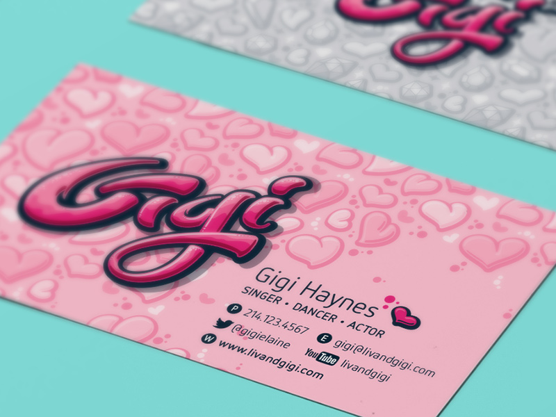 Gigi-specific business card.