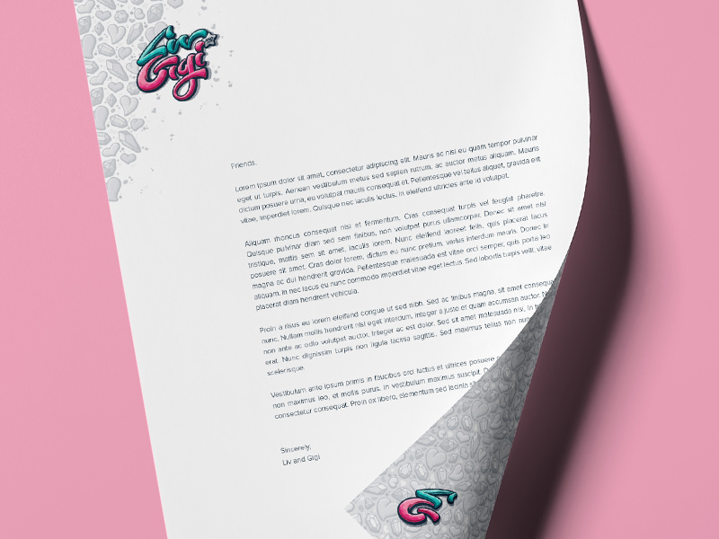 Letterhead detail.