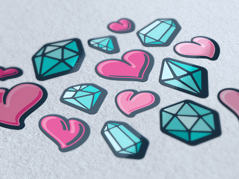 Graphic elements stickers.