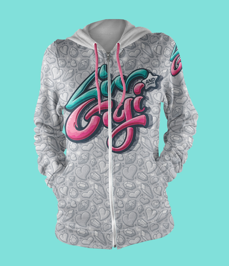 Co-branded hoodie.