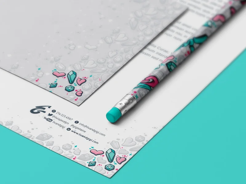 Stationery suite details