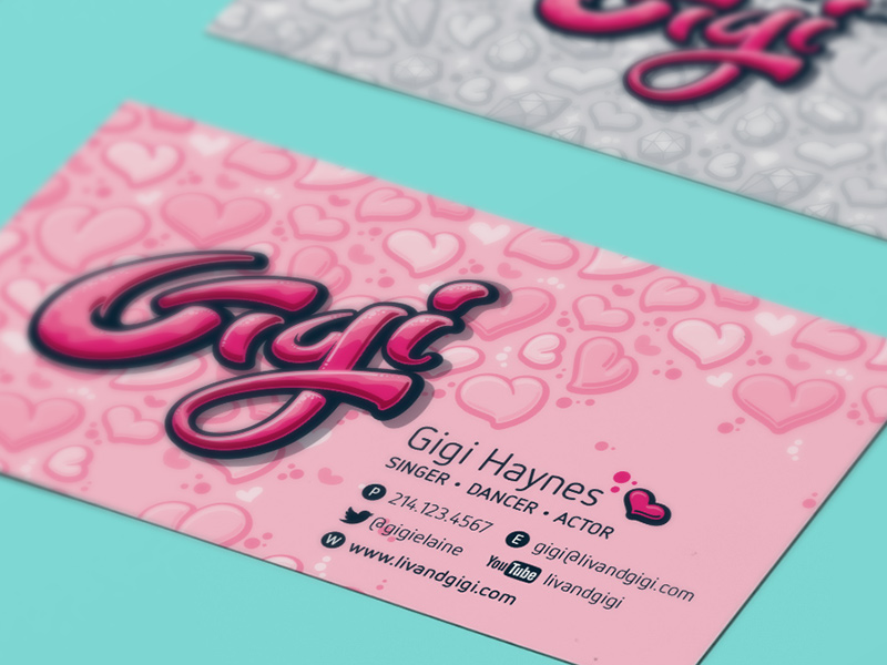 Gigi-specific business card details