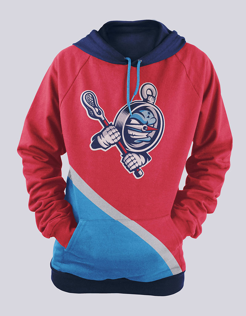 Hoodie variant with silk-screened mascot