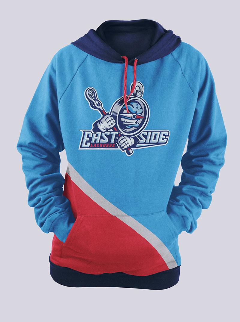 Hoodie variant with silk-screened primary logo