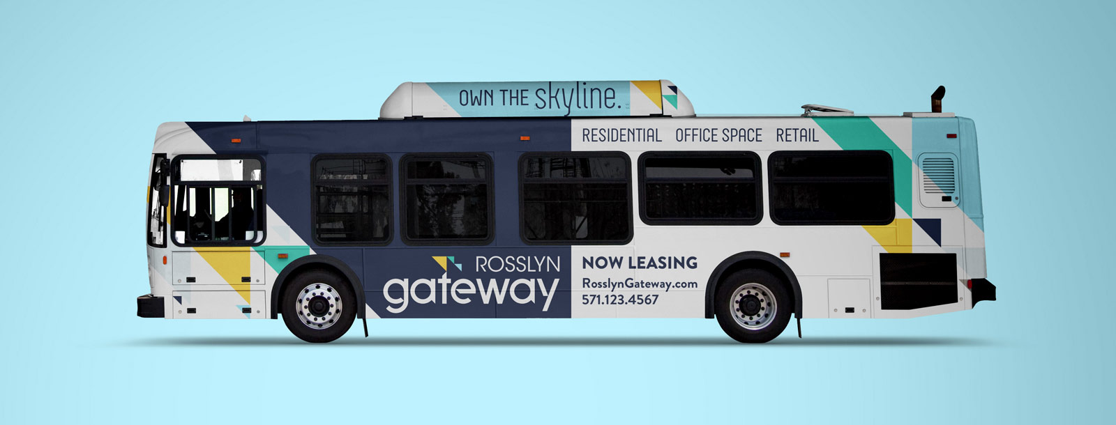 Bus advertising.