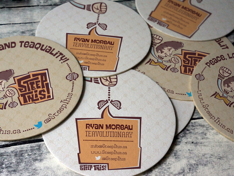 Steep This! coasters