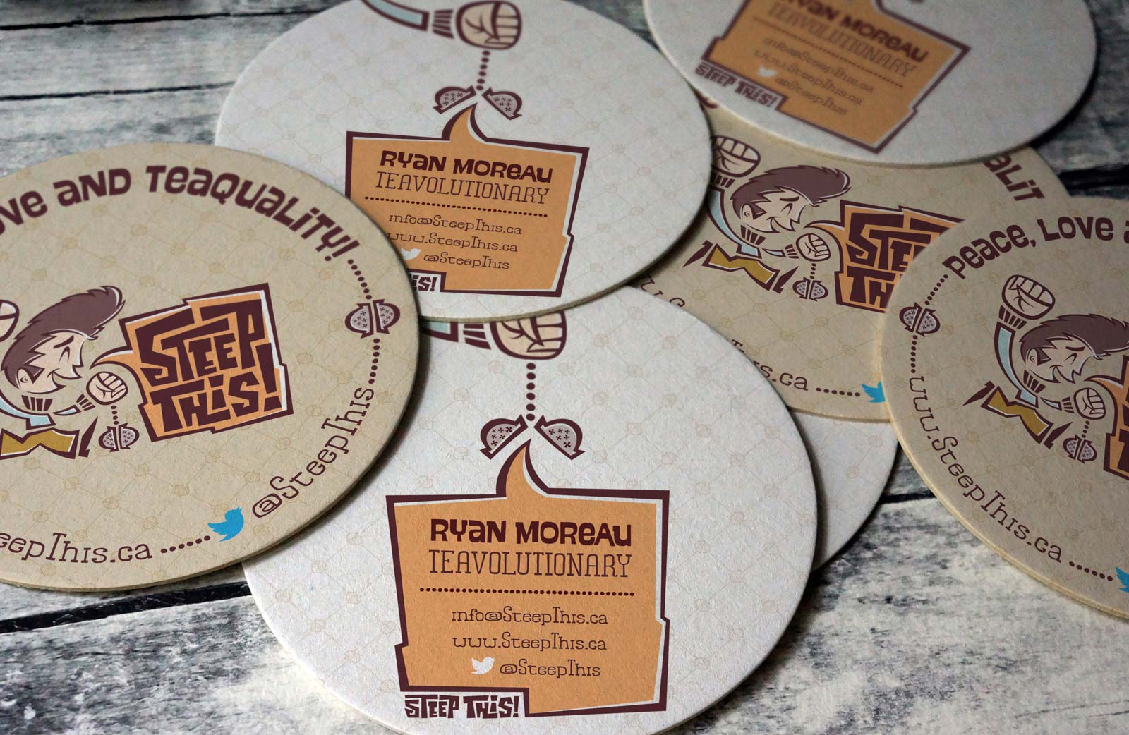 Steep This! coasters