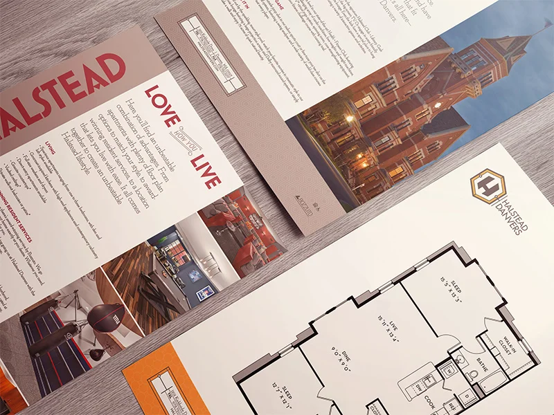 Flyer and floor plan