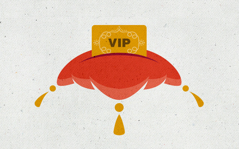 This illustration represents Inspirato's exclusive VIP privileges.