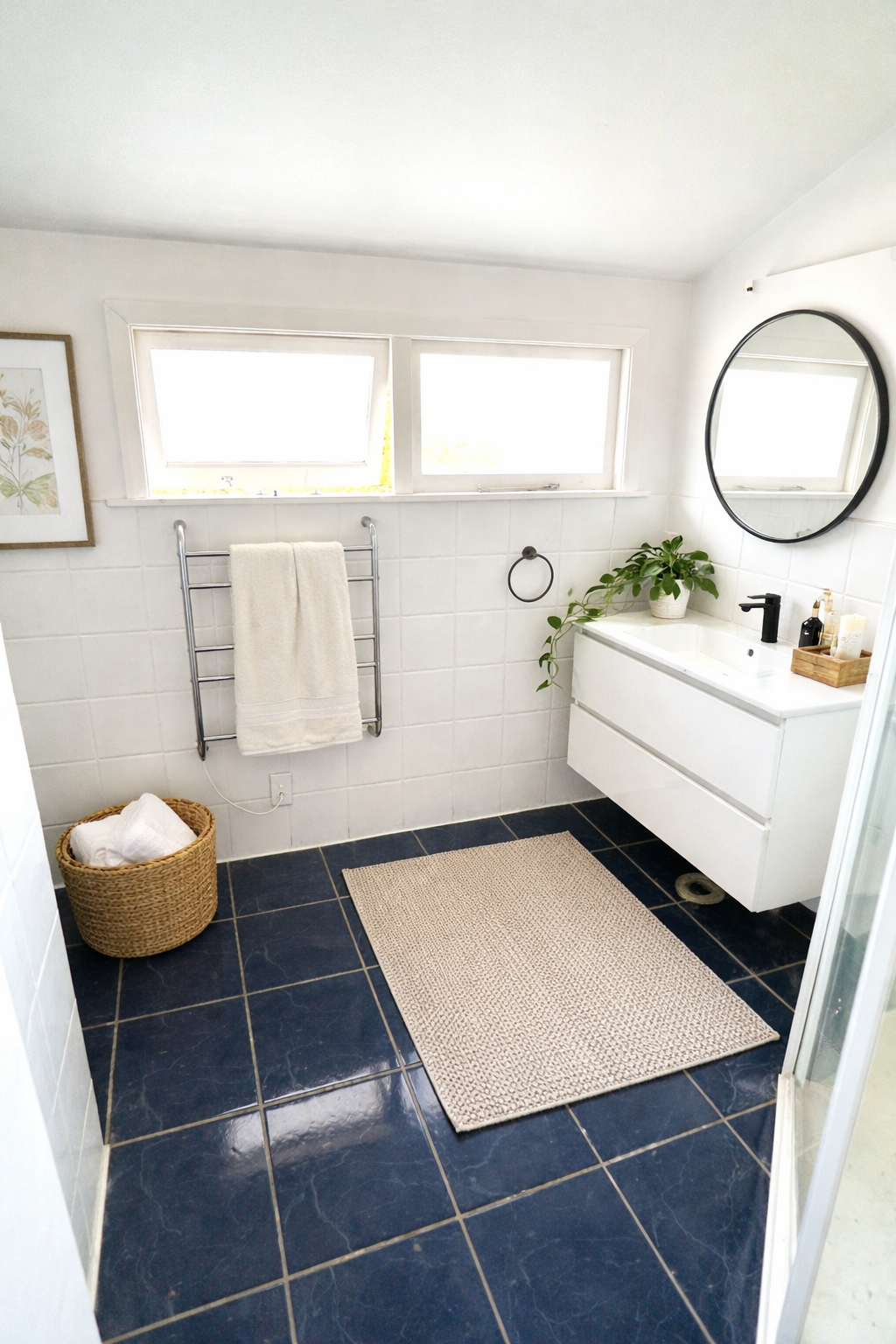Tiled Bathroom with shower