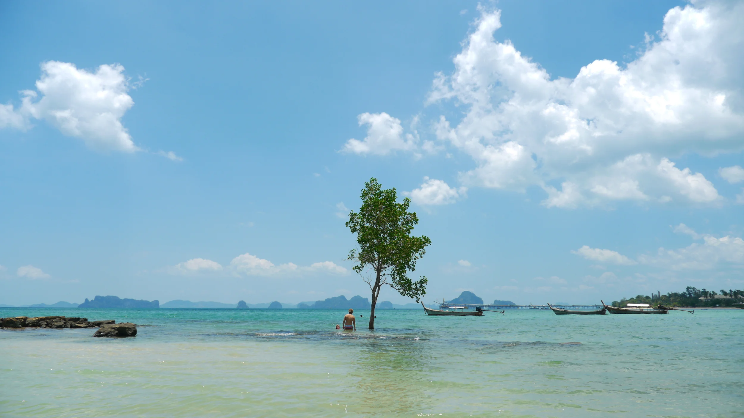 An empty beach we found near Ao Nang, Thailand. No brochures for this place.
