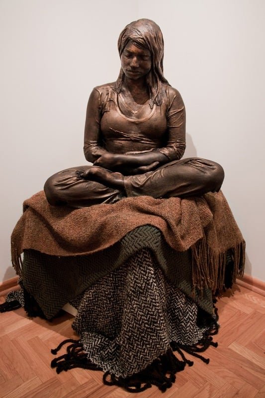  Lauryn King Hollow Media-Ramics 32" x 29" x 24" (life-size) 