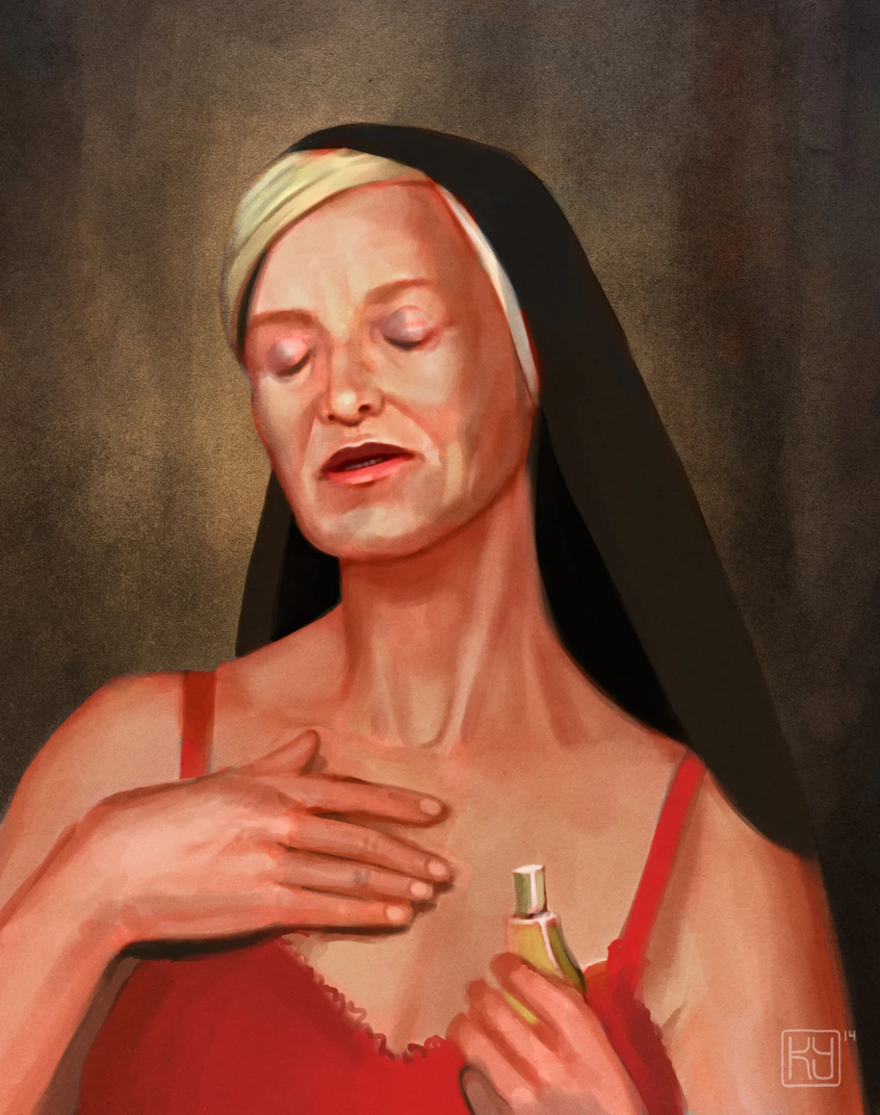 A photo study that got a bit out of hand.
Jessica Lange as Sister Jude, from American Horror Story: Asylum. Let’s all take a moment to appreciate when 60-year-old ladies get to be sexy on the teevee.