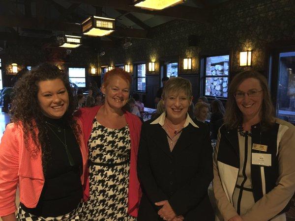 Keynote speaker, Sacha McMeeking with Helen Leahy, and Christchurch Mayor Lianne Dalziel at International Women’s Day