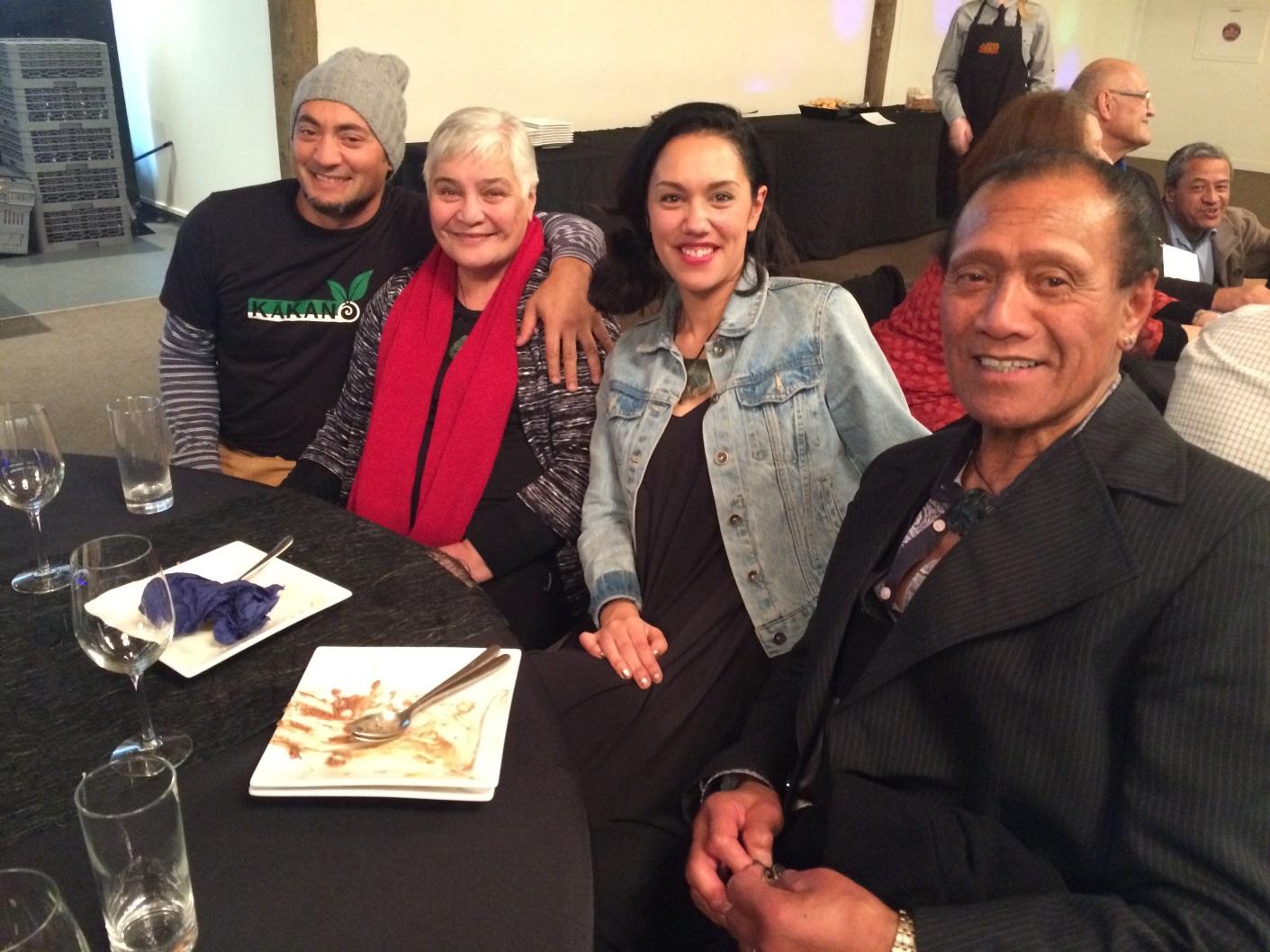 The team from Kākano Café with Whaea Tariana Turia