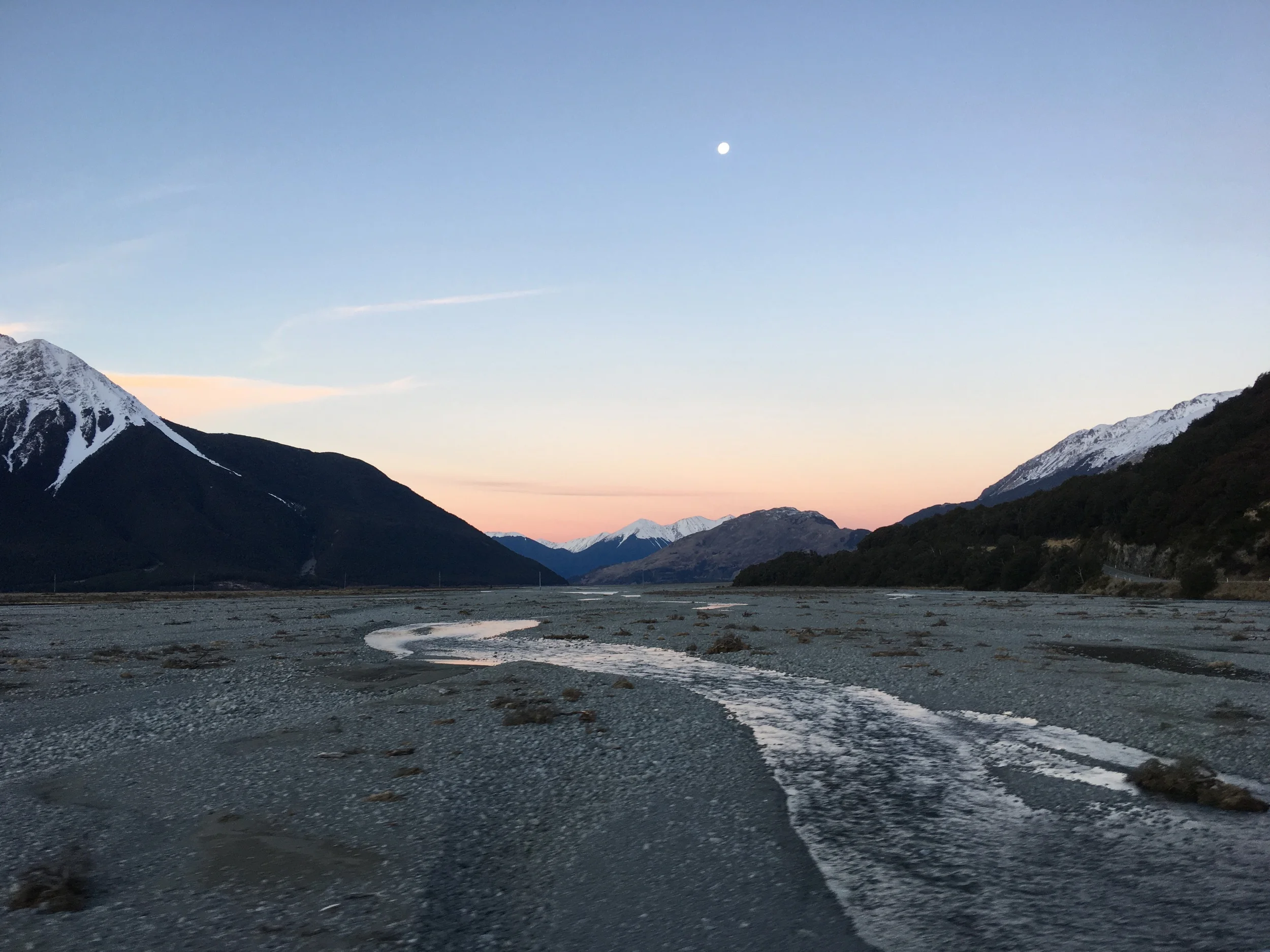 Passing through Arthurs Pass on Tuesday night, the landscape was absolutely gorgeous.
