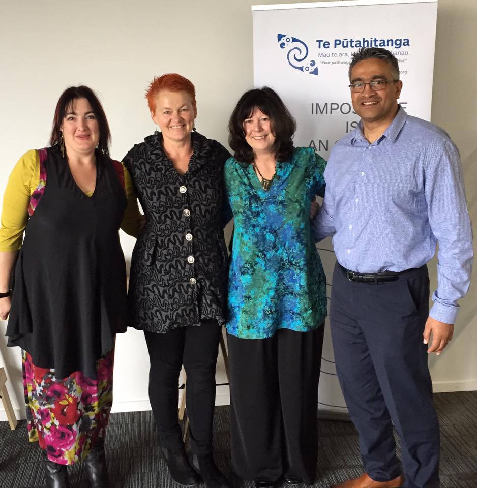 Sarah Clark, Helen Leahy, Kahukore Baker and Donovan Clarke at the SUPERU seminar