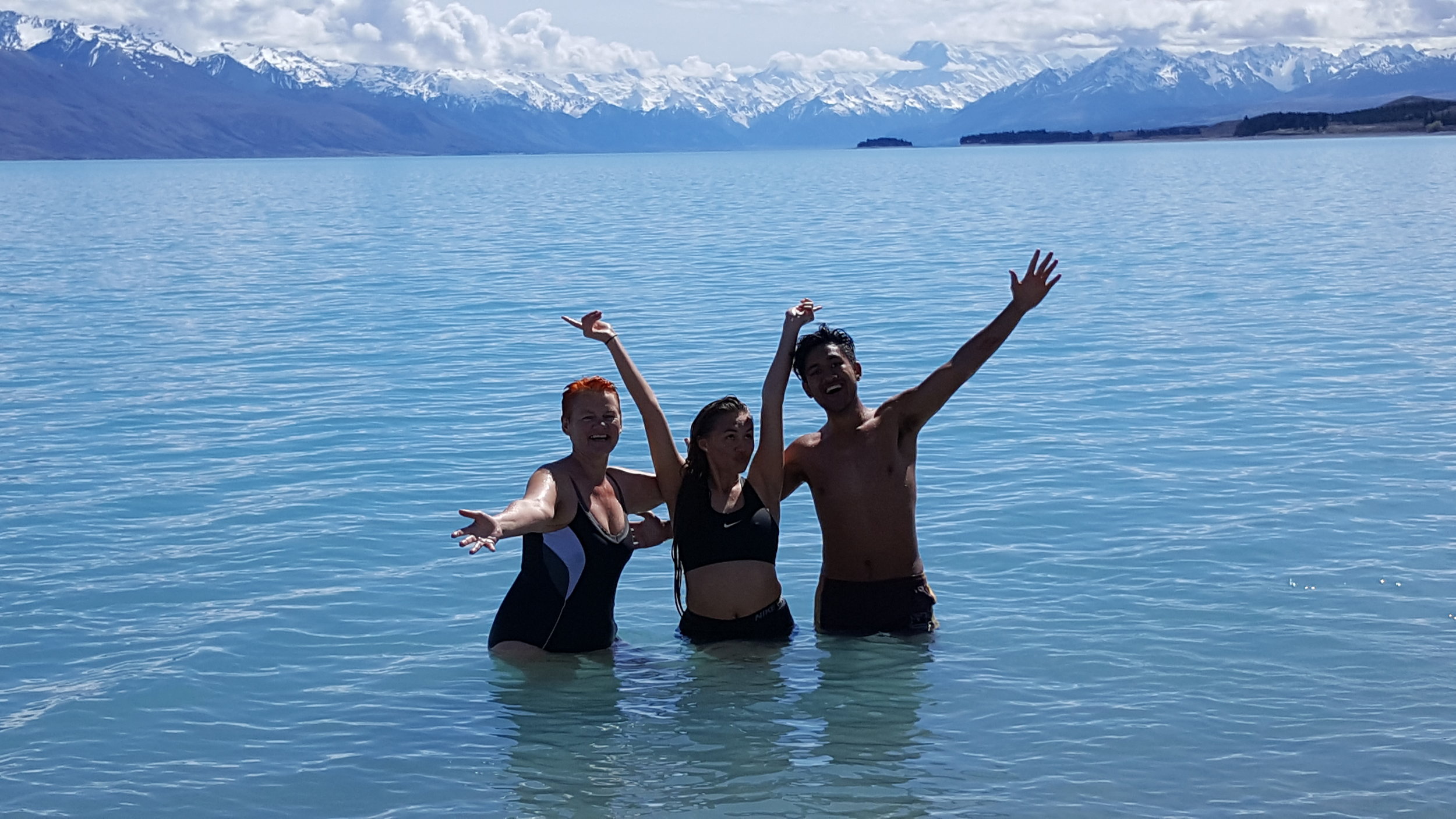 My daughter and her boyfriend persuaded me it was a ‘once-in-a-lifetime’ experience to immerse ourselves in the spine-chilling freshness of Pūkaki. They were right.
