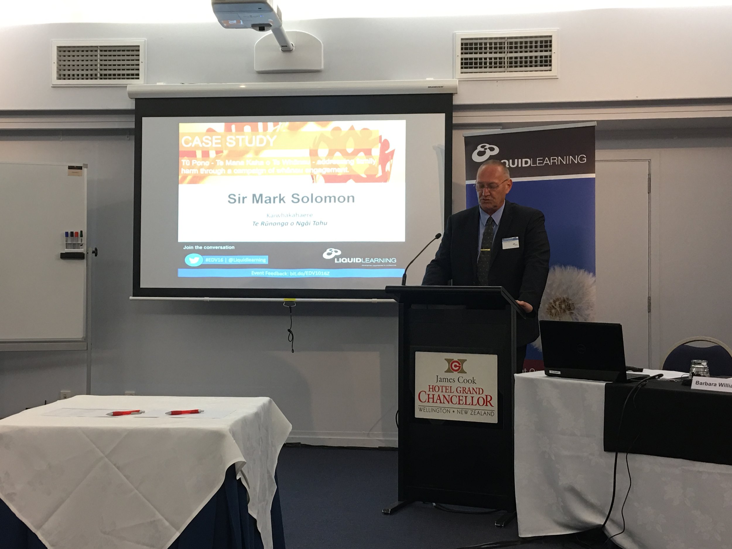 Ta Mark shared with the wider group, the background and approach modelled in Tu Pono: Te Mana Kaha o Te Whanau.