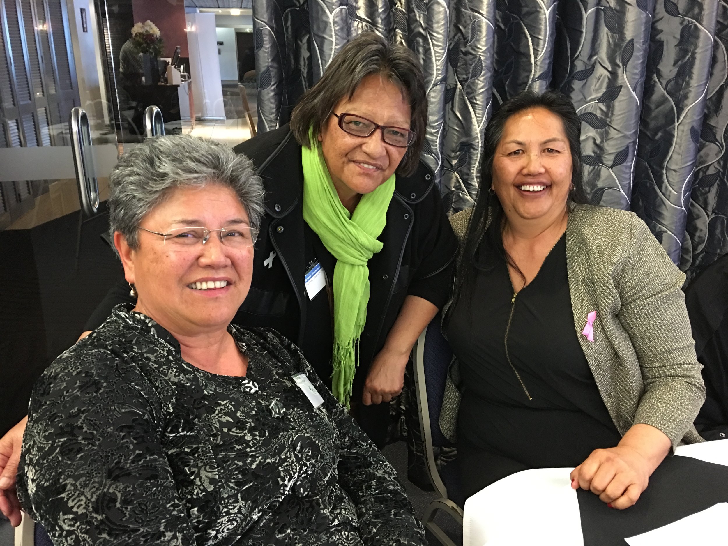 Great to meet up with old friends at the Summit: Liz Marsden, Ariana Simpson and Alva Pomare