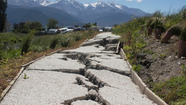 A footpath in Kaikoura
