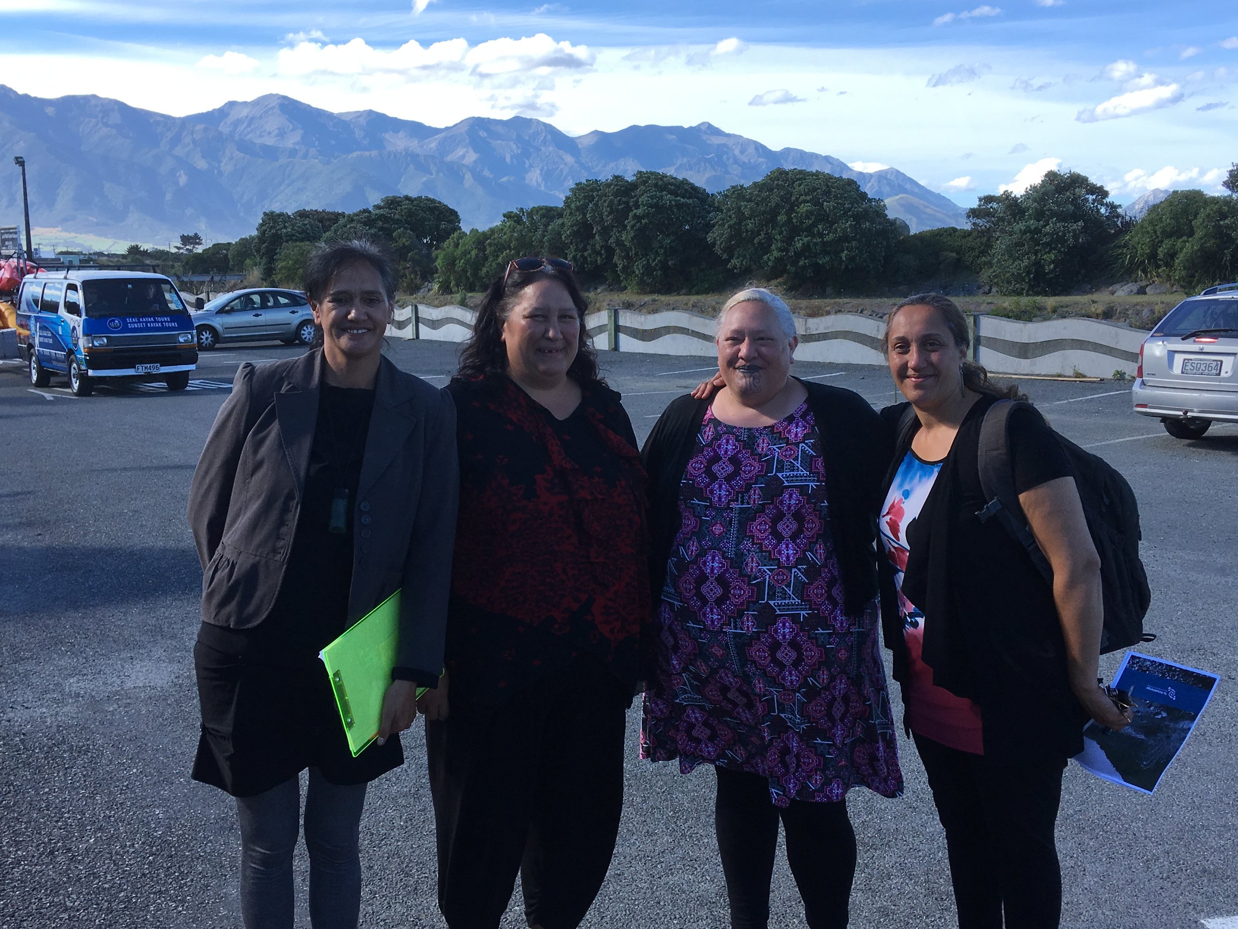 Rebecca Manawatu, Riria Allen, Ata Kāhu and Celeste Harnett