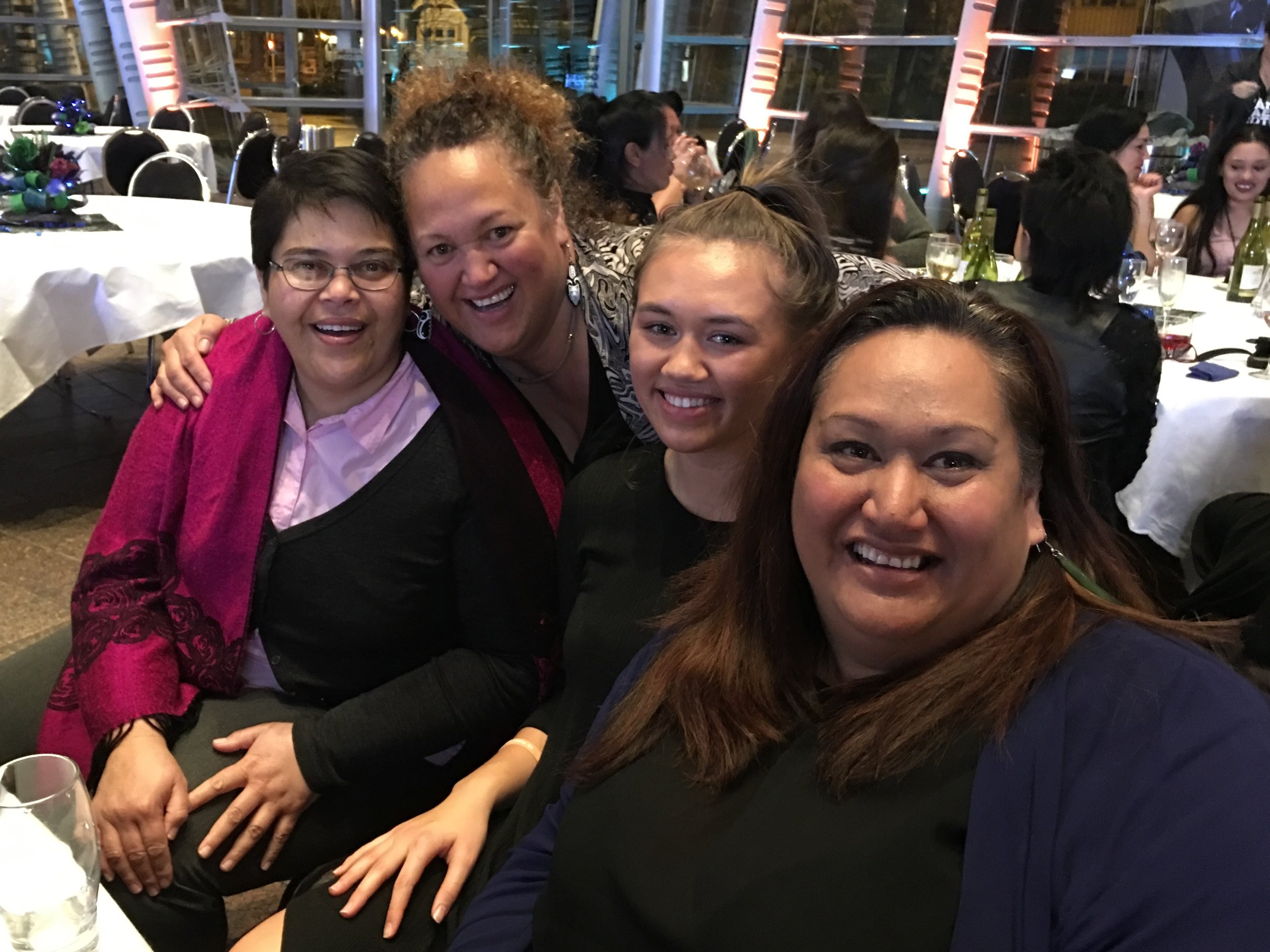 Deana Wilson, Vicki Ratana, Te Puawai Wilson-Leahy, Cazna Luke
