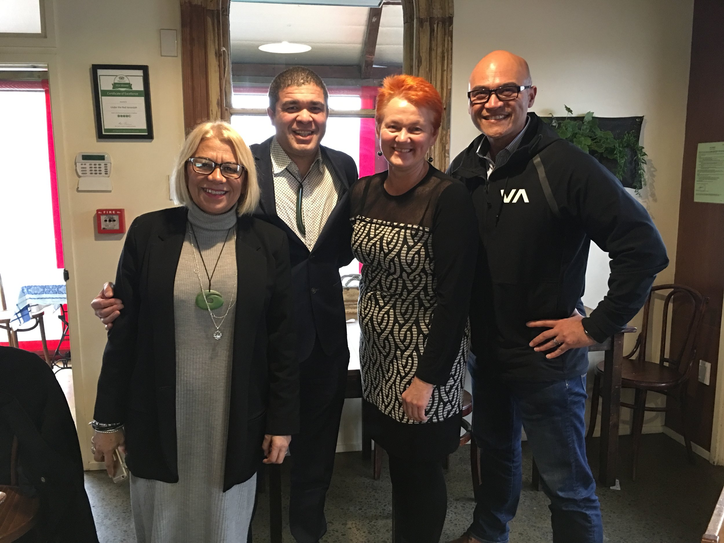 Paula Snowden, Neavin Broughton and Eru Loach from the Problem Gambling Foundation