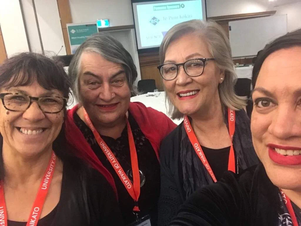 Jennie Apirana (Rural Canterbury PHO), Inupo Farrar, Maria Korako-Tait and Maania Farrar
