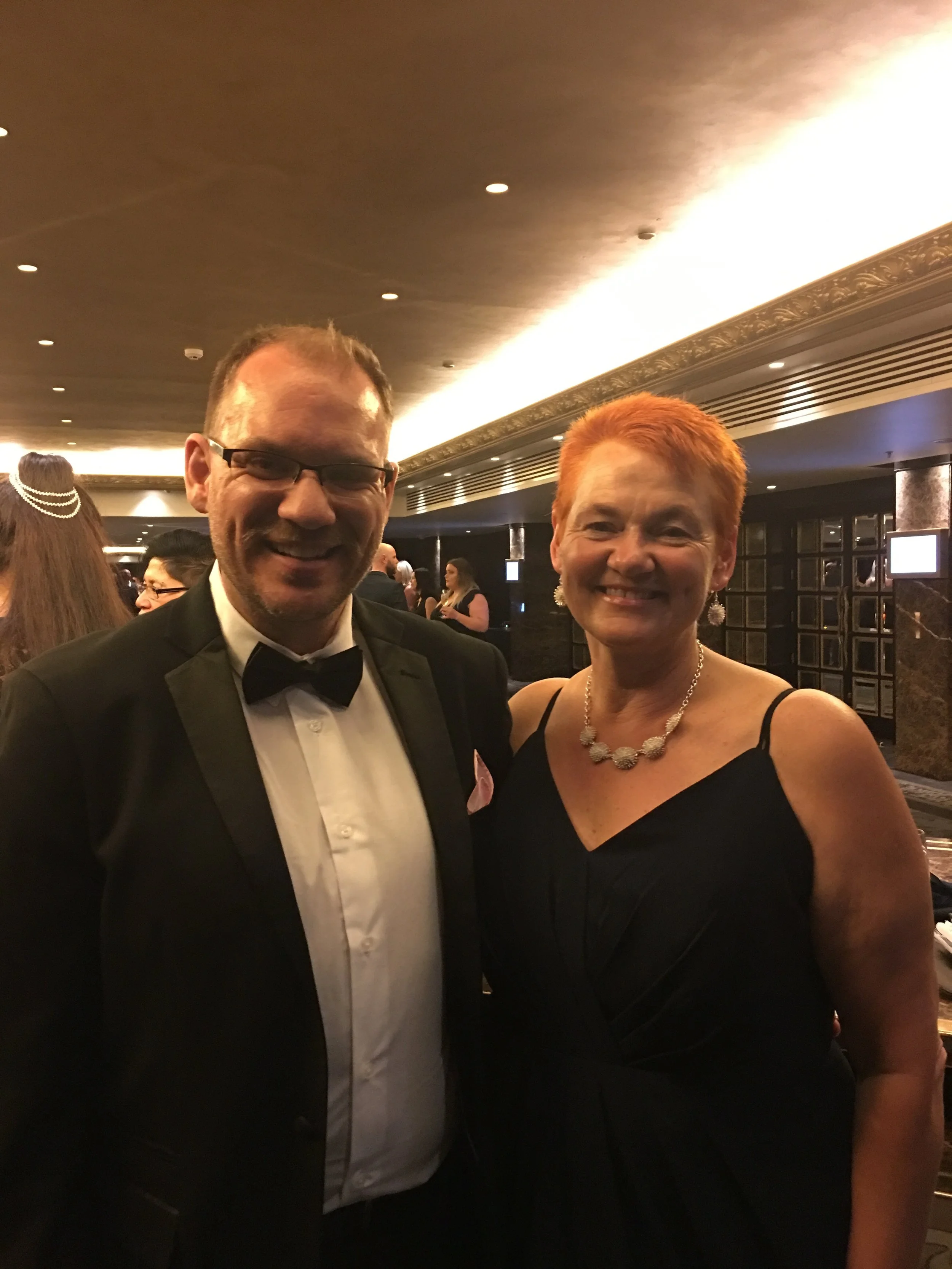 Rawa Karetai and I at the awards
