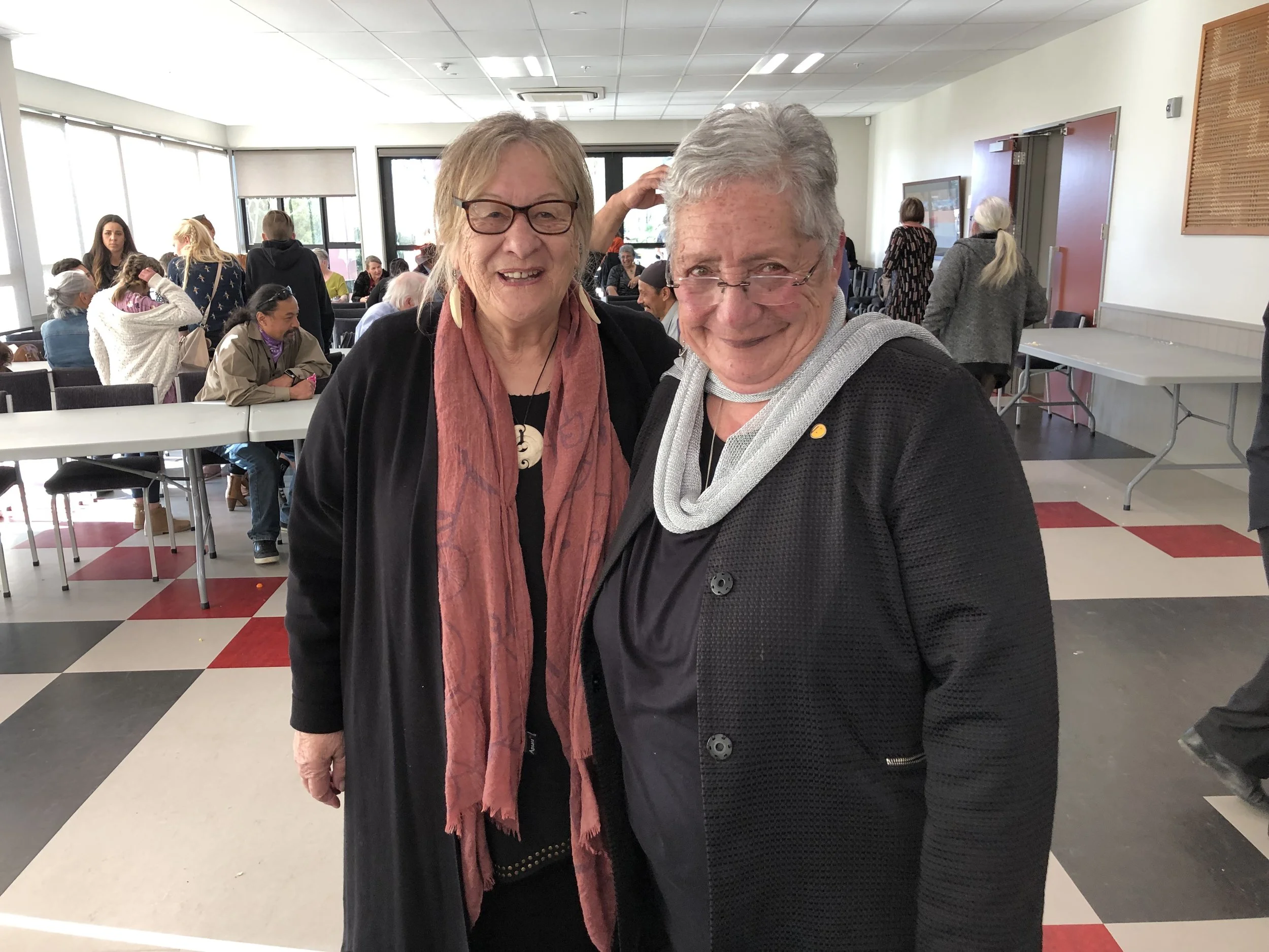 Our beautiful kuia, Whaea Molly (Chair of Te Taumata); Taua Sally (GPL Director).