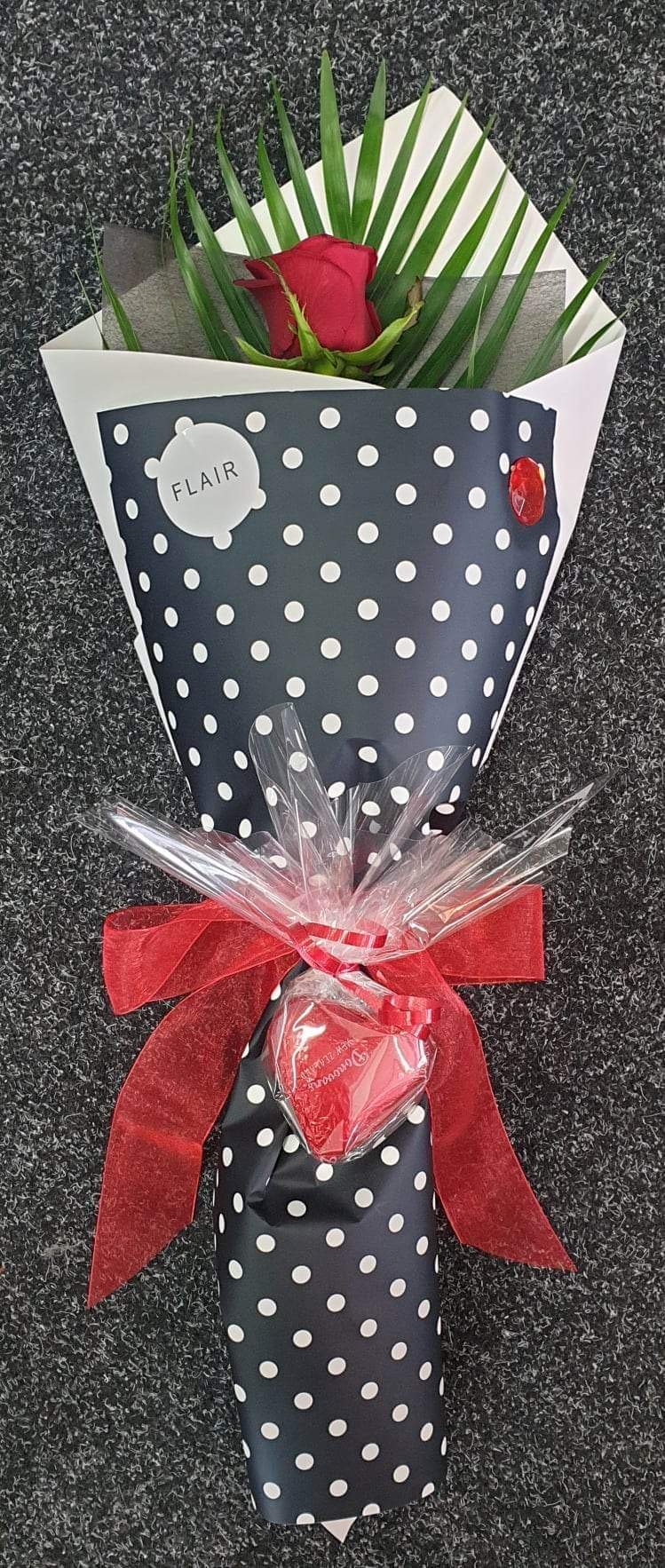 Rose and Chocolate Heart Bundle
