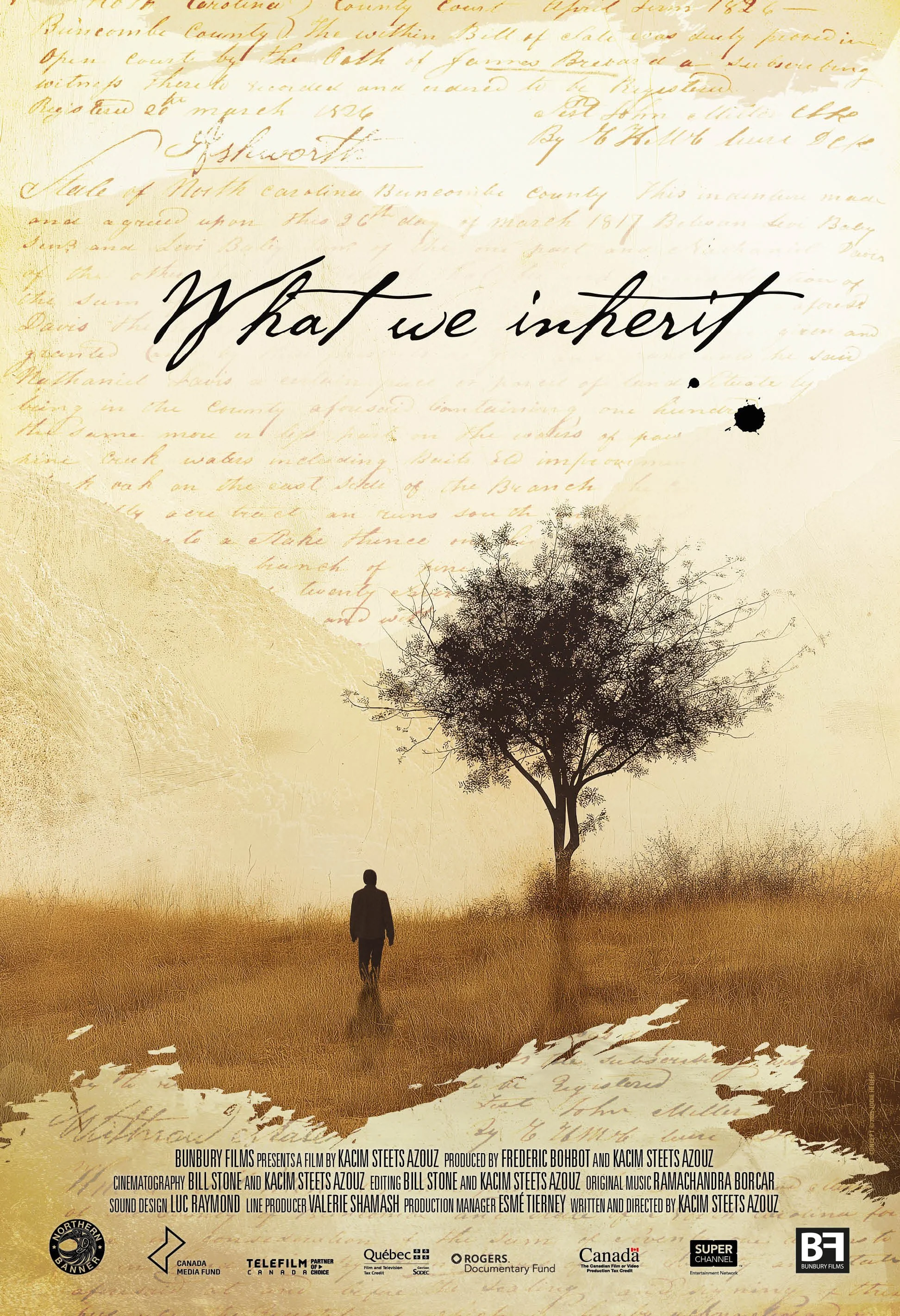 What we inherit - documentary film poster concept and final print artwork