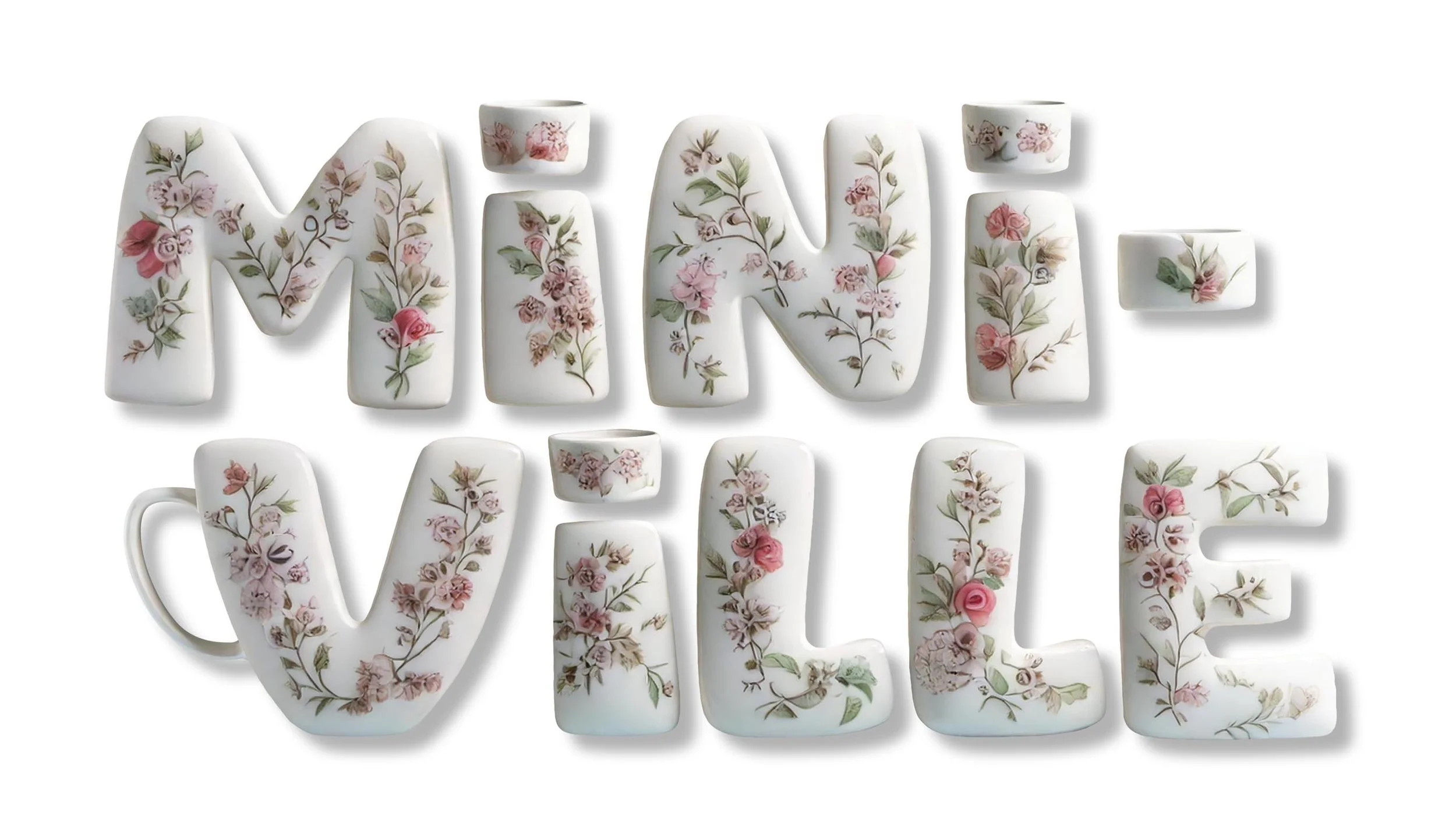 Firefly minature collectables style, fine white ceramics in the style of a tea set, floral detail, retocuhed-logo.jpg