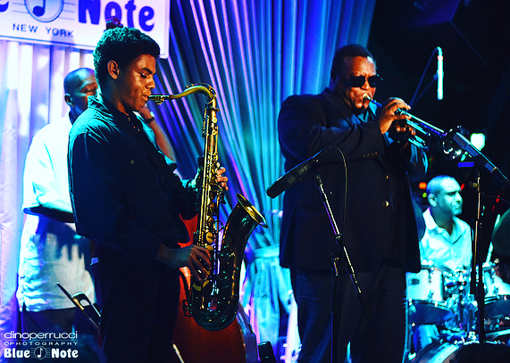 Some pictures from the Blue Note Jazz Club last month with Wallace Roney @oscarwilliams2 @theofficialcurtislundy @ronnieburrage 📸: Dino Perrucci
