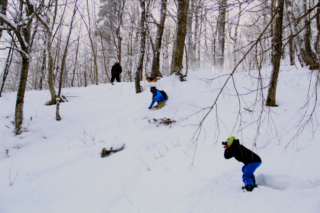 (Ryan Denning getting the shot. Skier: Ryan Kinner)