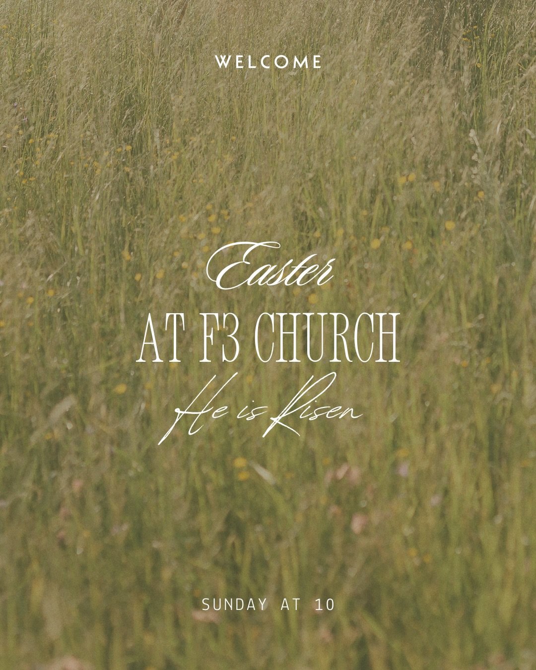 Join us for our Easter Service at F3 Church, featuring worship, a sermon, pictures, followed by an Easter egg hunt for kids. We look forward to seeing you there!