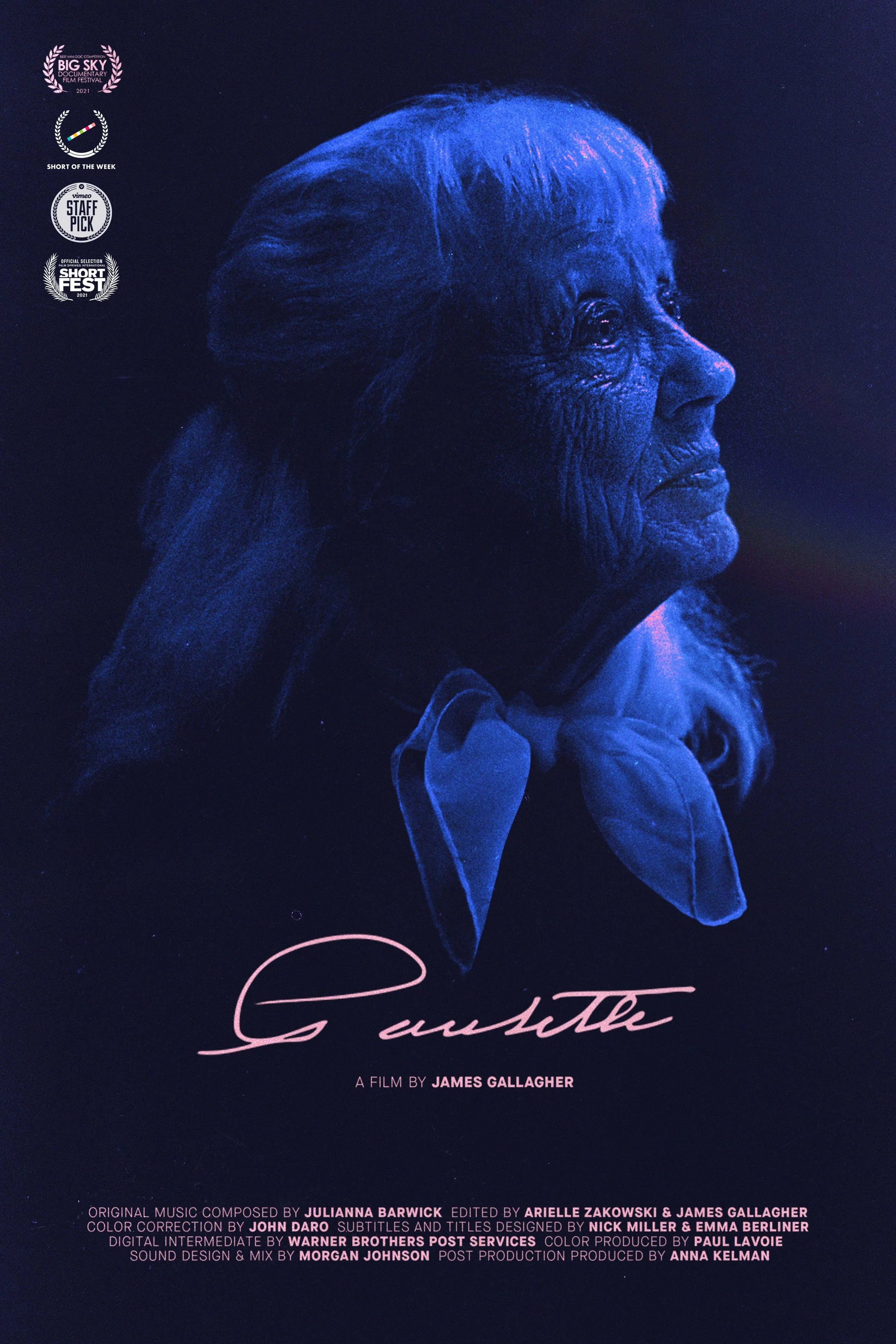 Movie Poster for the Short Documentary Paulette about Dance Teacher Paulette Harwood directed by her Grandson James Gallagher